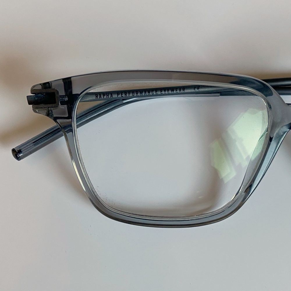 Rapha Rx Ready Eyeglasses, Rectangular Clear Grey… - image 3